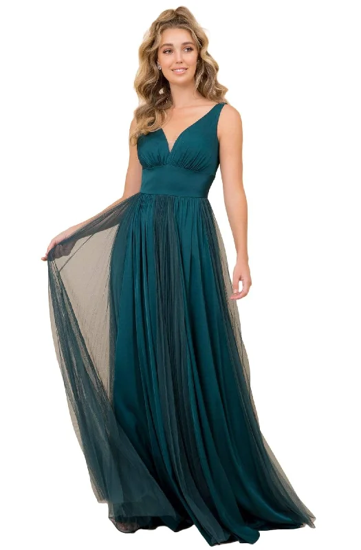 Statement dresses for making a fashion statementNox Anabel - L340 Deep V-Neck A-Line Dress