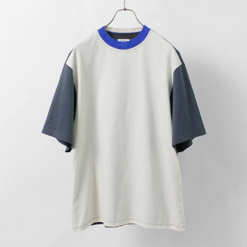 tops with buttons for menCOOHEM / Knit Sideline T-Shirt