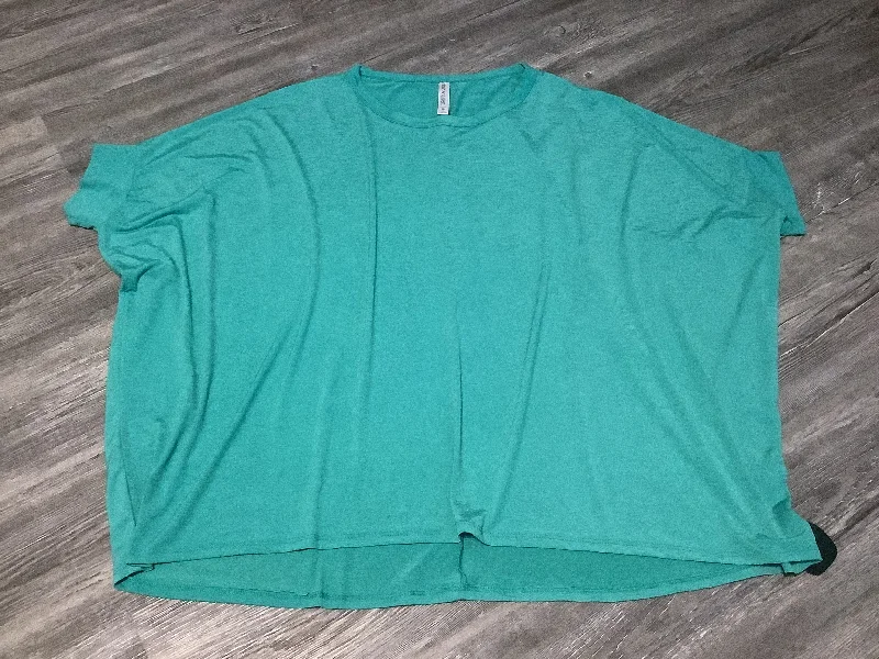 Party women's topsGreen Top Short Sleeve Clothes Mentor, Size Xl