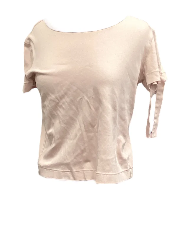 Halter neck women's topsPink Top Short Sleeve Clothes Mentor, Size S
