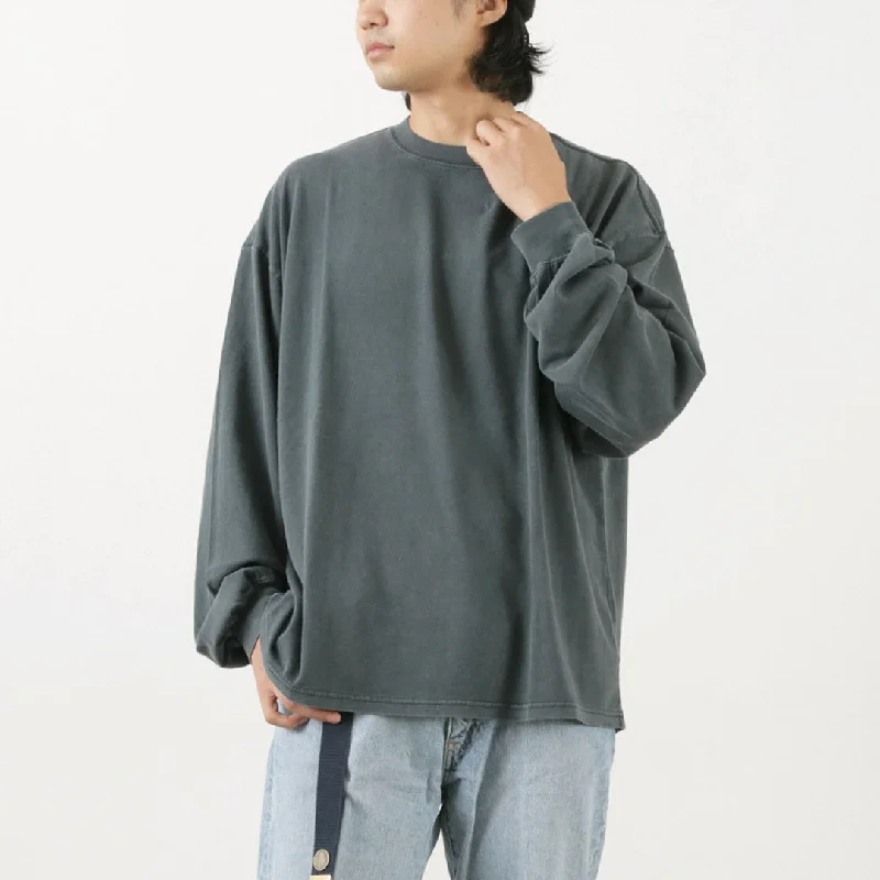 low-neck tops for menREMI RELIEF / HARD Special Processing 20 Jersey Long Sleeve T-Shirt (Solid Color)