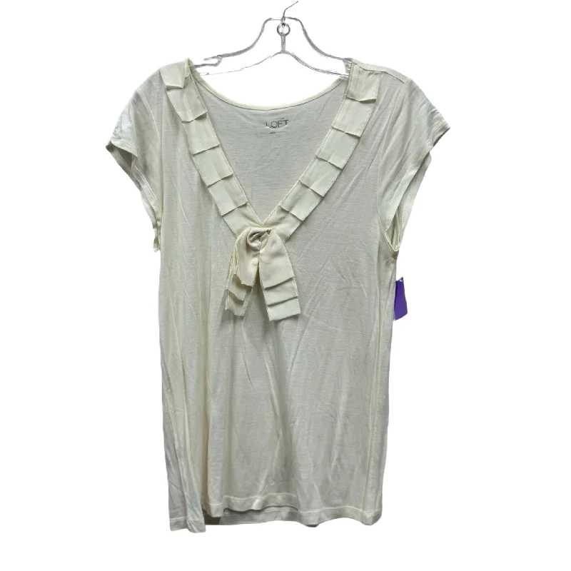 Checkered women's topsTop Short Sleeve By Loft  Size: M