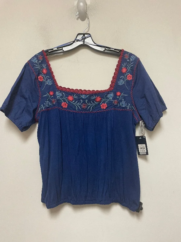 Wrinkle-resistant women's topsTop Short Sleeve By Lucky Brand  Size: L