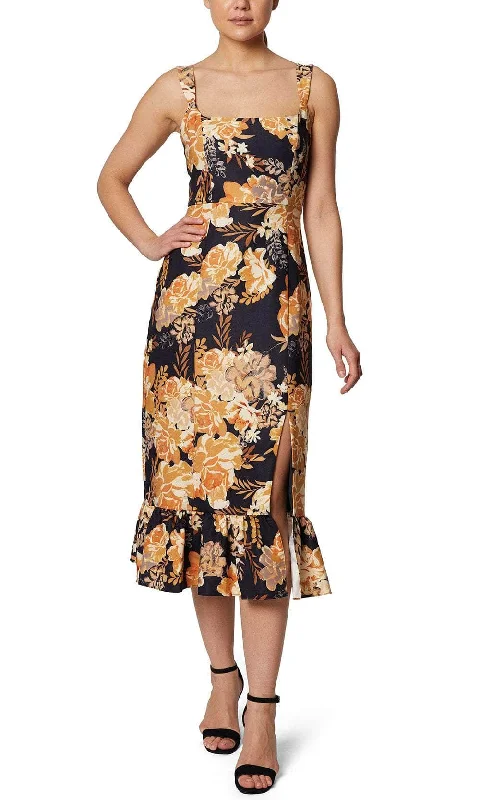 Plunging neckline dresses for womenLaundry HU07D18 - Sleeveless Floral Casual Dress