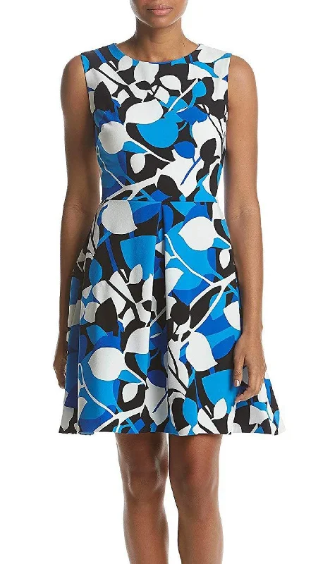 Lace dresses for womenTaylor - Printed Jewel Neck A-line Dress 9612MJSC