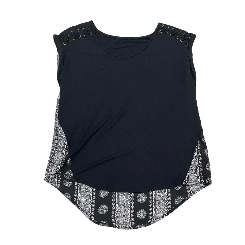 Sheer women's topsBLACK    CLOTHES MENTOR TOP SS, Size M