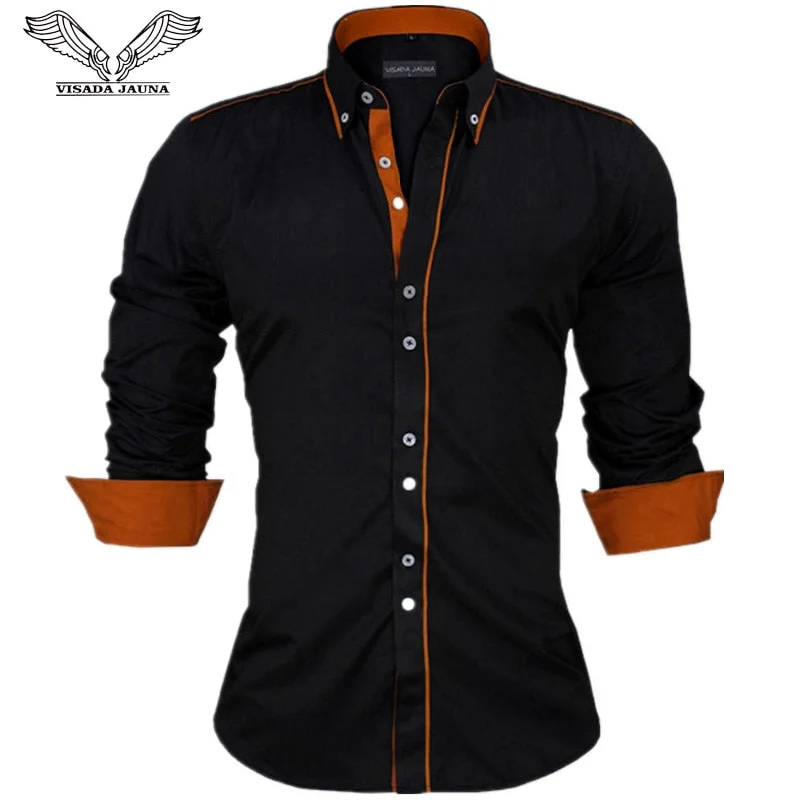 casual shirts for menEurope Size New Arrivals Slim Fit Male Shirt