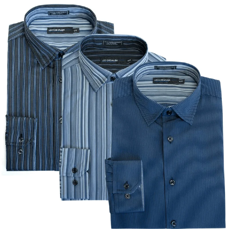 argyle sweaters for menLeo Chevalier Long Sleeve Sport Shirt - 326498