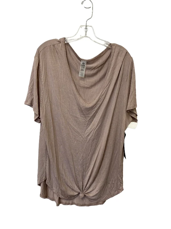 Embroidered women's topsTop Short Sleeve By Mono B  Size: 2x