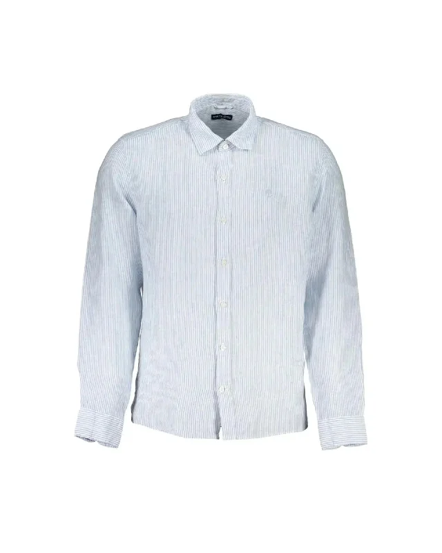 dress shirts for menNorth Sails Men's Light Blue Linen Shirt - M