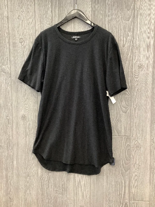 Button-down women's topsBlack Top Short Sleeve Clothes Mentor, Size L