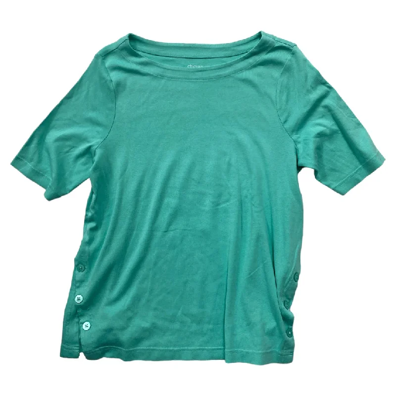 Sage green women's topsTop Short Sleeve By Chicos  Size: L