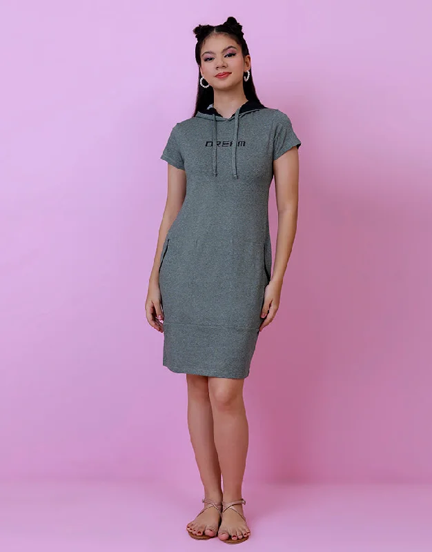 Sustainable dresses for eco-conscious womenBodycon Hoodie Dress