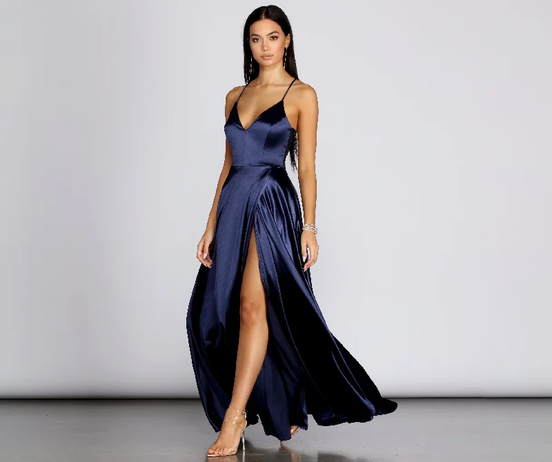 Summer dresses for hot weatherBlake Lace Stylish Back Satin Dress