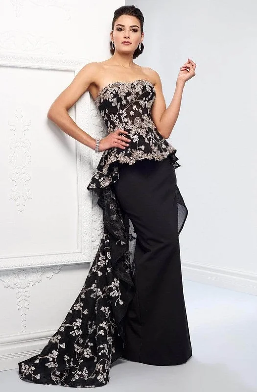 Ruched dresses for womenIvonne D for Mon Cheri - 218D32 Strapless Embroidered Prom Dress