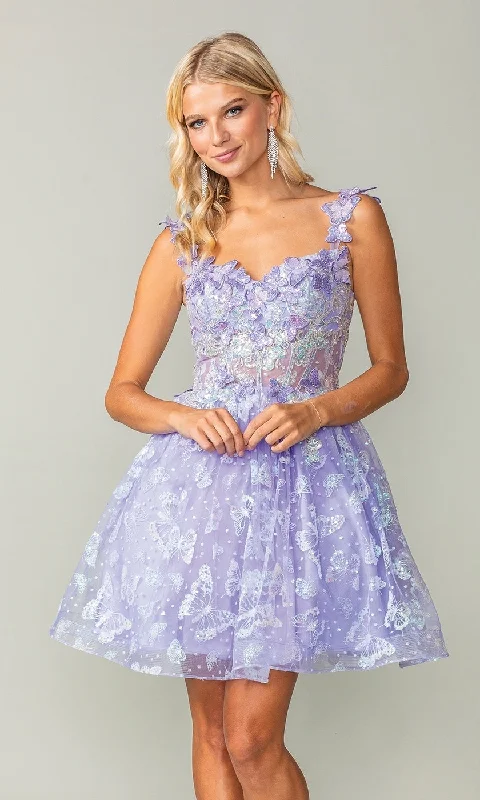 Party dresses for womenSparkly Short Butterfly Homecoming Dress 3361