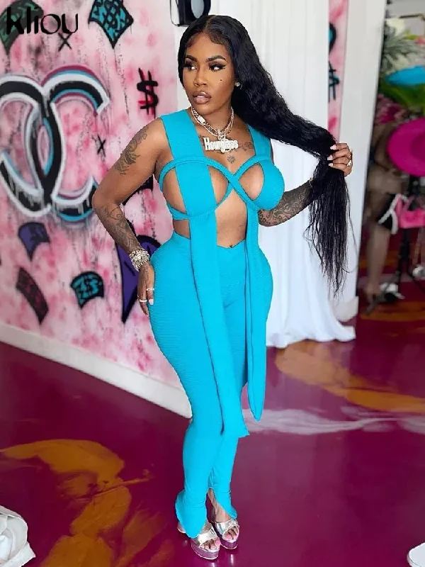 women's suit sets with Empire waistsWomen two piece set
