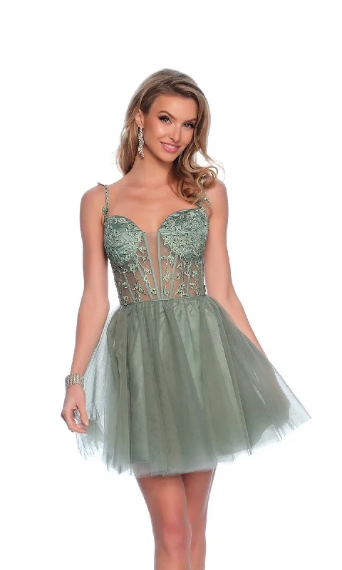 Evening gowns for formal eventsSage Green Homecoming Dress: Dave & Johnny 11920