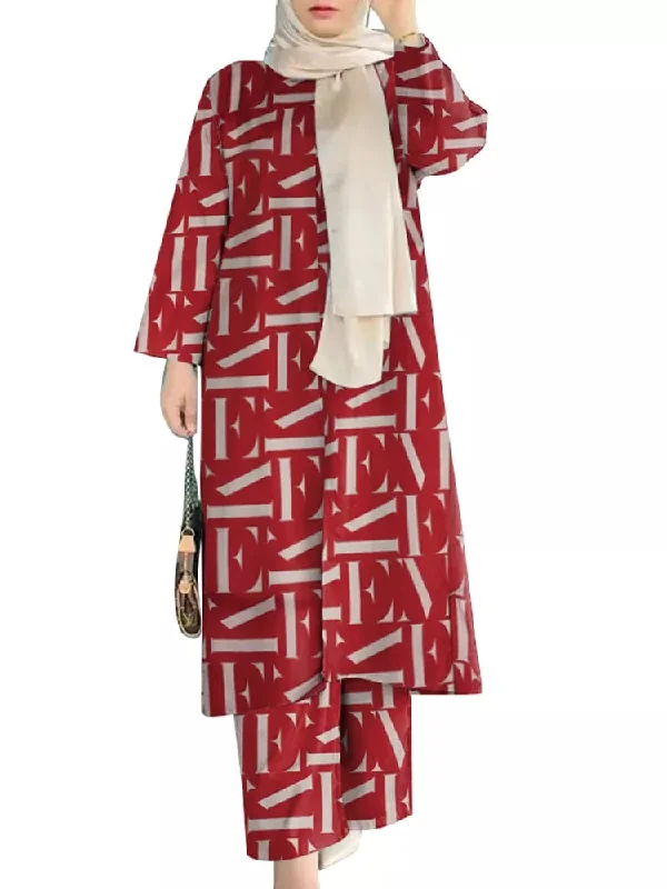 Red with Letters