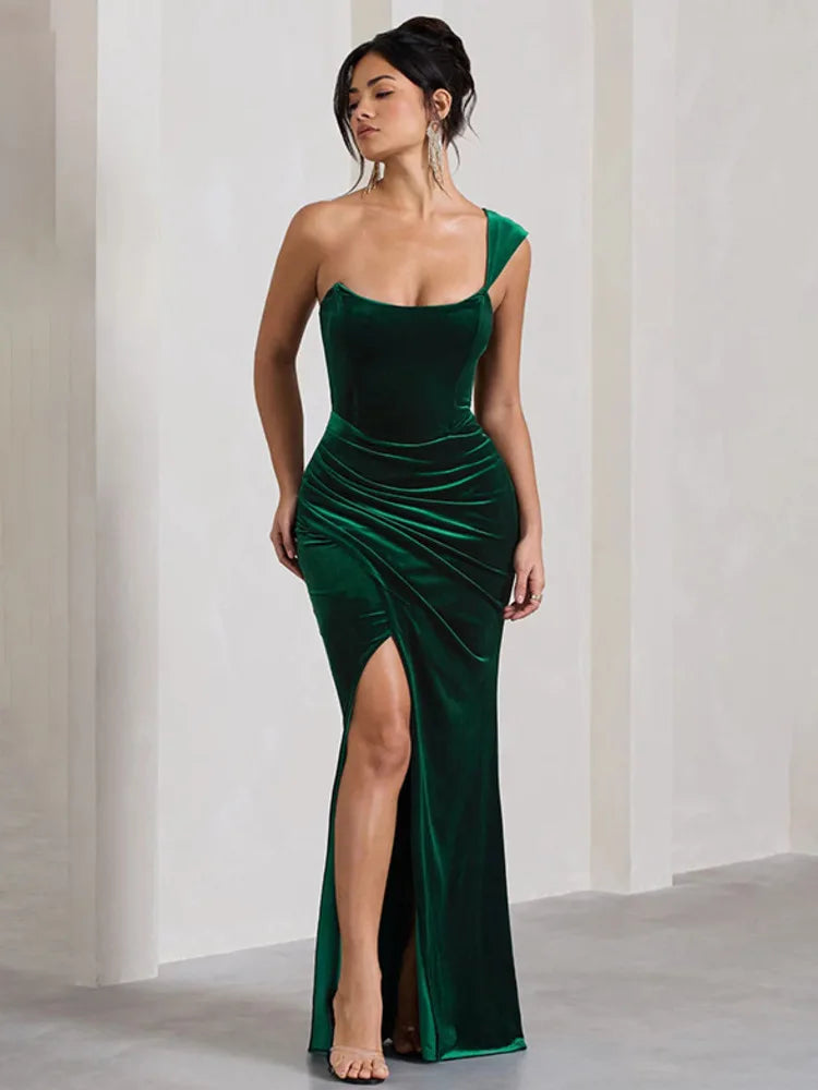 Tight-fitting dresses for womenDressBetty - 2024 Fashion Sleeveless One-Shoulder Backless Bodycon Dress Cut Out Dresses