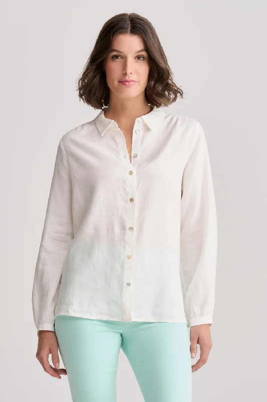 Running women's topsFrench Linen Shirt - Chalk