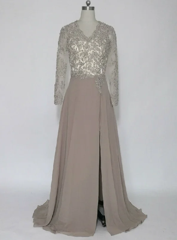 Bridesmaid dresses for womenLuxurious Long Sleeves Mother of the Bride Dresses Evening Gown