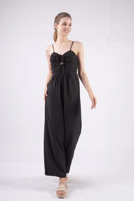 Lace-up women's pantsBlack Eleanor Jumpsuit