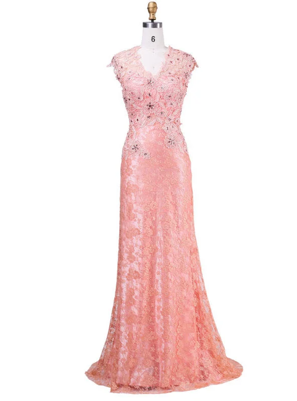 High-low hem dresses for womenLuxurious Mother of the Bride Dresses New Design With V-neck Appliques