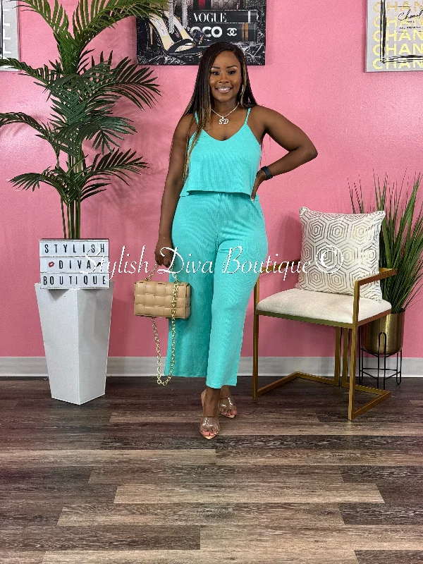 Asymmetric skirts for womenHailey Jumpsuit up to 3XL (Mint)