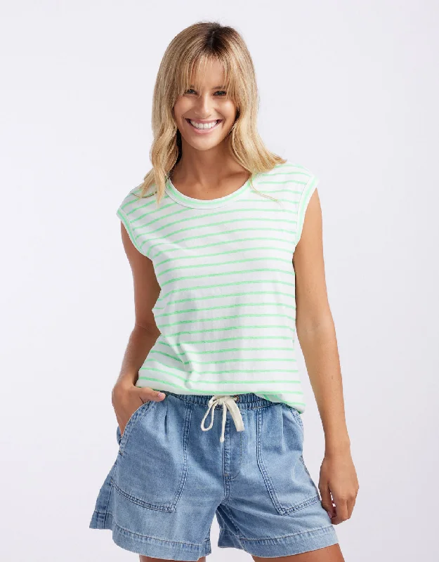 Tall women's topsNeon Cali Tank - Neon Green