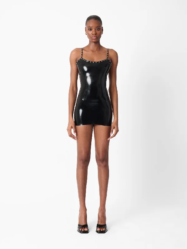 Tight-fitting dresses for womenWhistle Latex Mini Dress Black