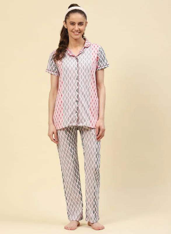 Wrap women's skirtsWomen Pink Printed Lower Set