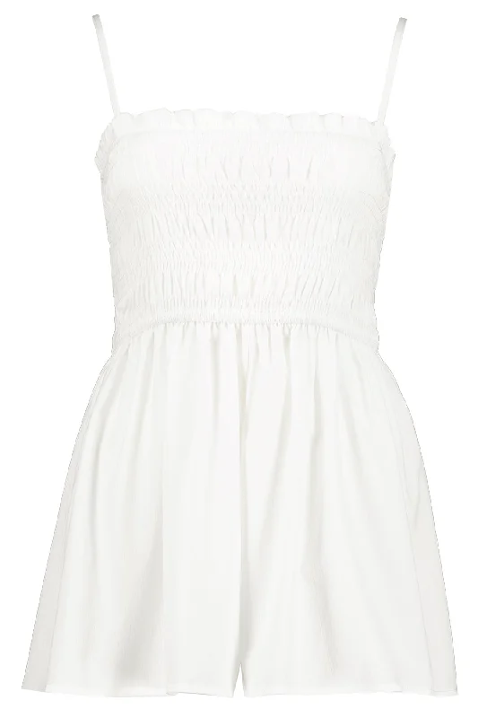 Workwear women's trousersWhite Shelby Romper