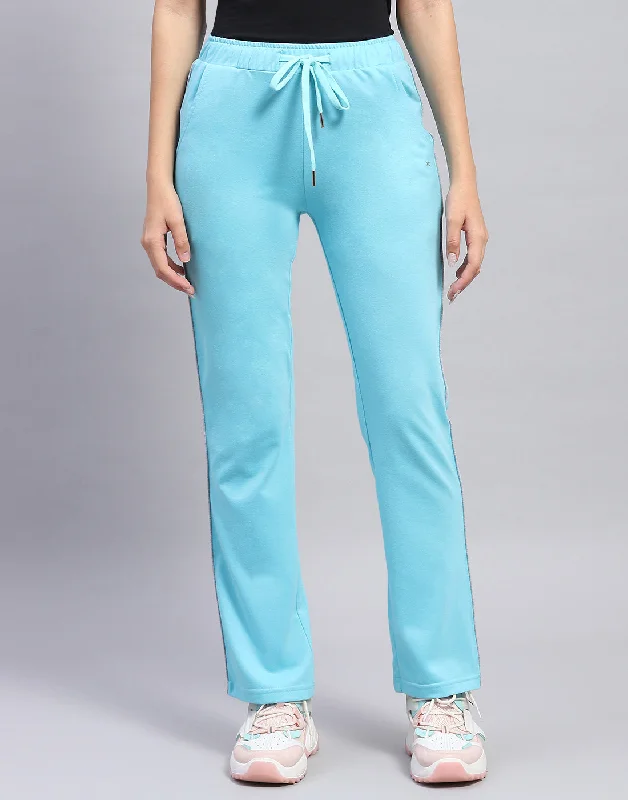 Handmade women's skirtsWomen Turquoise Blue Solid Regular Fit Lower