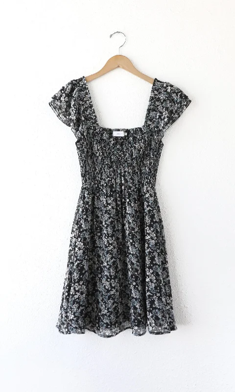 Linen dresses for summerOlista Smocked Chiffon Mini Dress
