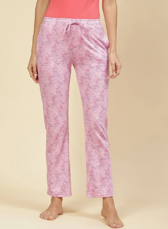 Elegant casual women's pantsWomen Purple Regular Fit Lower