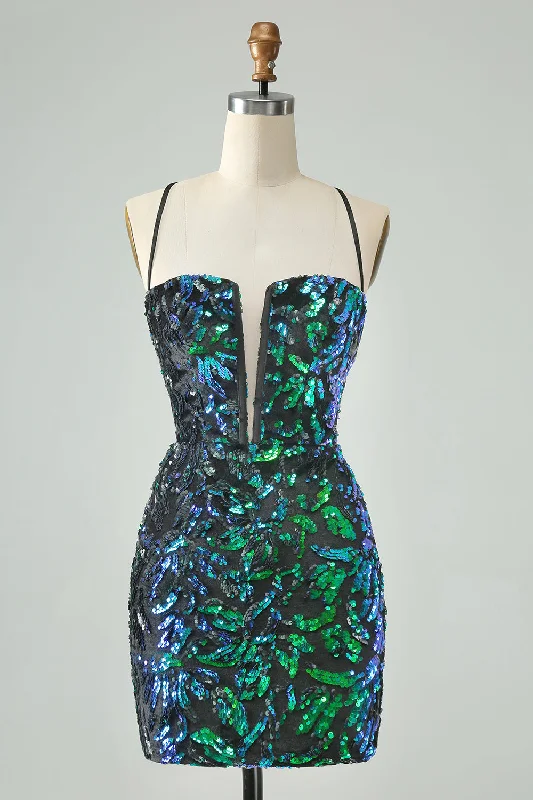 Vintage-inspired dresses for retro fashion loversPretty Green Black Bodycon Sparkly Sequin Short Homecoming Dress Vintage-inspired dresses for retro fashion loversPretty Green Black Bodycon Sparkly Sequin Short Homecoming Dress
