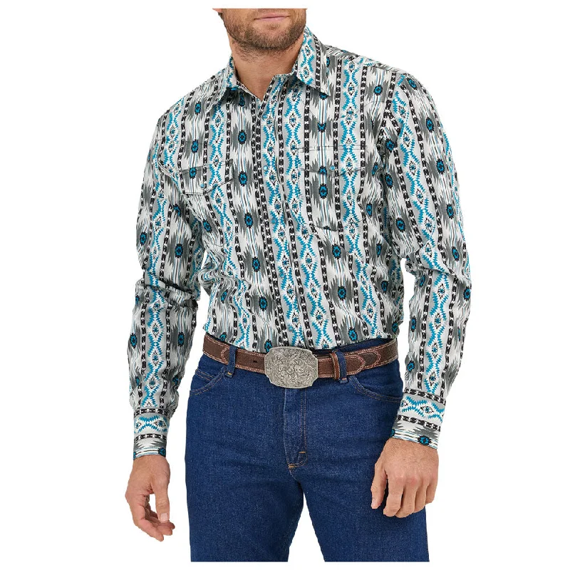Wrinkle-resistant women's tops112359442 Wrangler Men's Checotah® Classic Fit Western Long Sleeve Snap Shirt - Multicolor