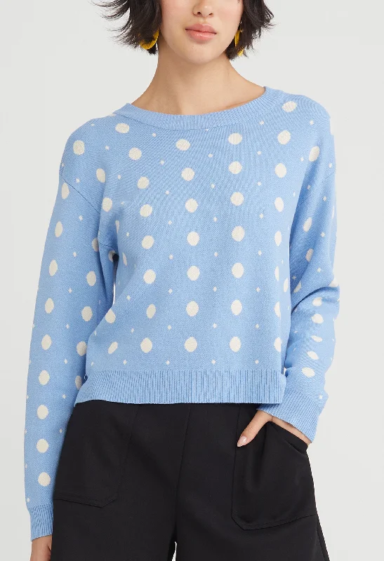 Layering women's topsPolka Dot Knit Top