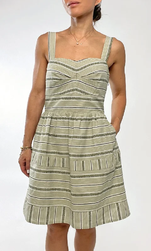 Off-the-shoulder dresses for womenElia Stripe Cotton Mini Dress
