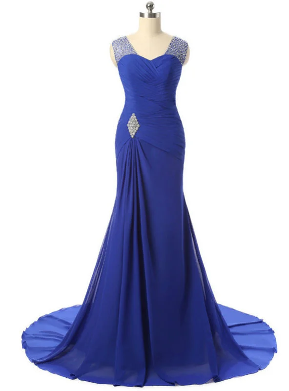 Bodycon dresses for womenMermaid V Neck Cap Sleeve Long Mother Of The Bride Dresses