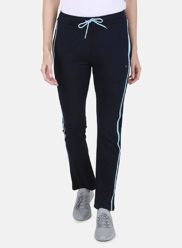 Statement women's bottomsWomen NAvy Blue Regular Fit Lower