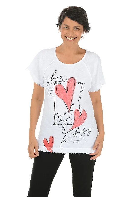 Statement women's topsFlirt Frayed Raglan Knit Top