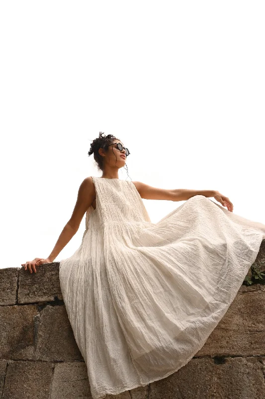 Winter dresses for cold weatherAthena Dress Long - Gauze Cotton