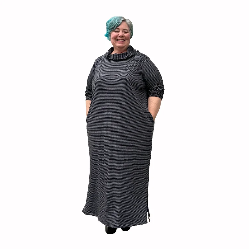Maxi dresses for womenMaisie Striped Cotton Jersey Full Length Dress - Made to order