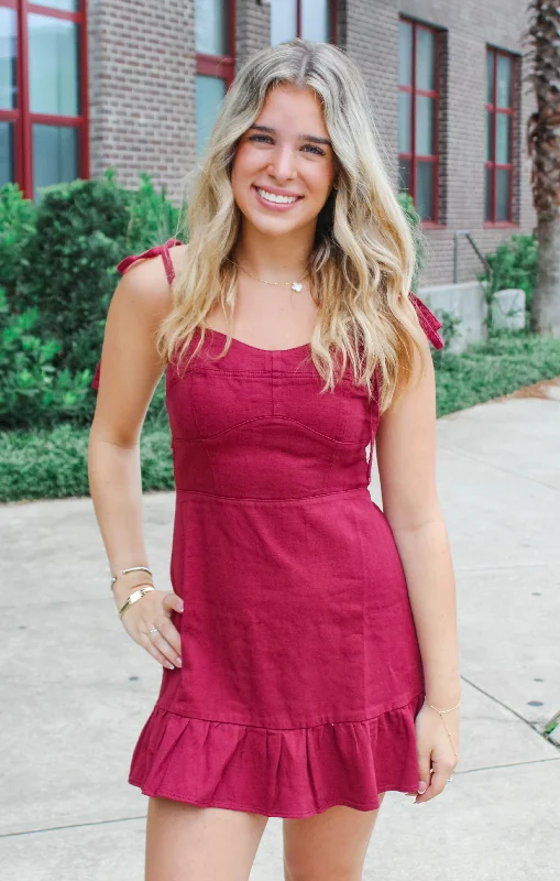 A-line dresses for womenThe Game Day Denim Mini Dress