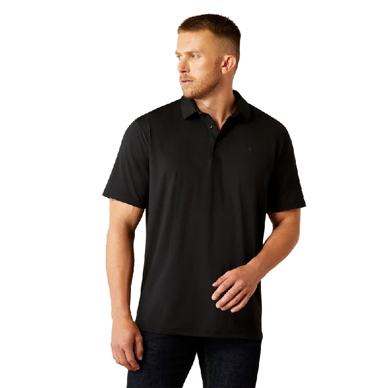 Wrap women's tops10054897 Ariat Men's 360 Airflow Short Sleeve Polo - Black