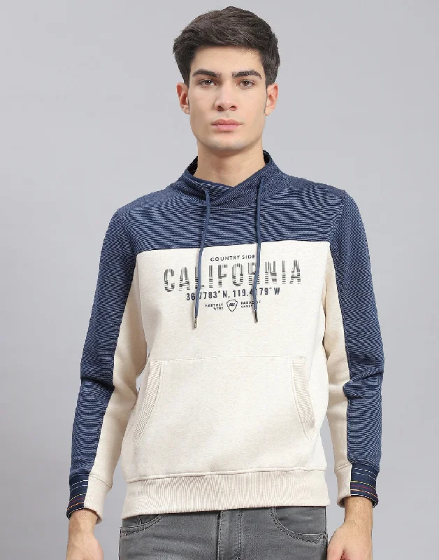 men's sports shirts for hot weatherMen Navy Blue Printed F Neck Full Sleeve Sweatshirt