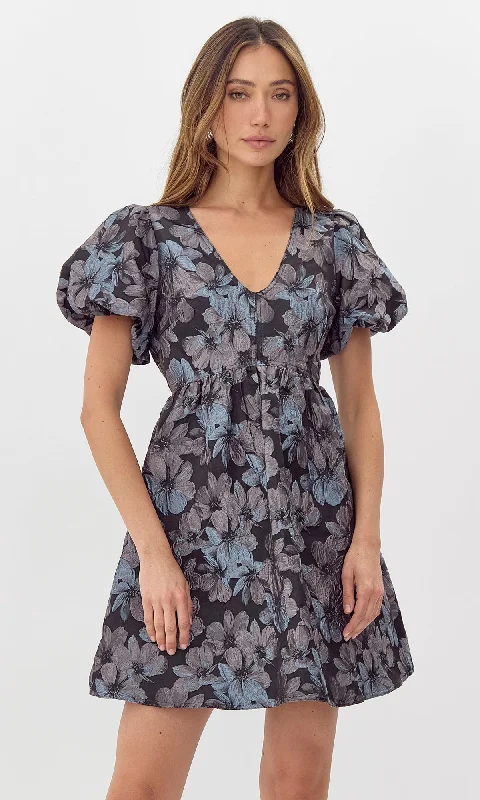 Low-cut dresses for womenBriella Jacquard Mini Dress