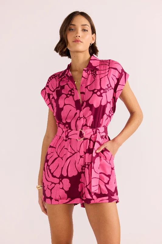 Spring-colored women's pantsBerry Persephone Romper